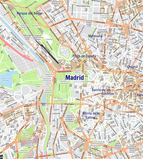 capital of madrid|street map of madrid spain.